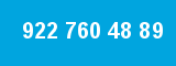 922 760 48 89 922 760 48 89